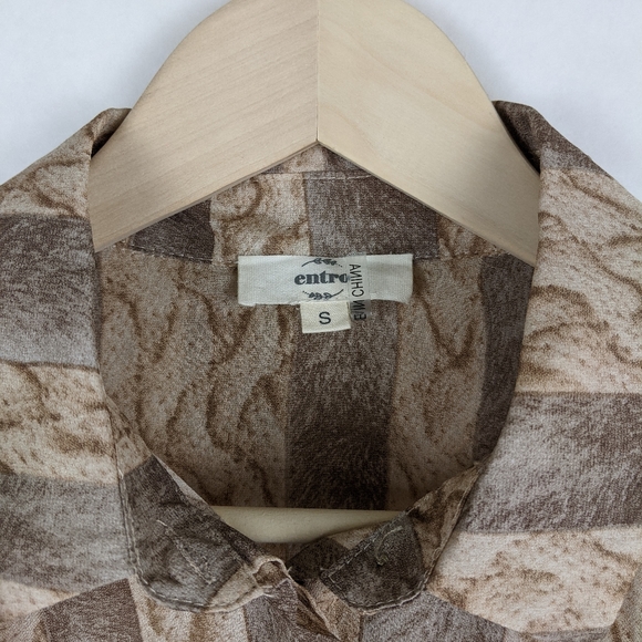 Anthropologie Entro Knot Front High-low Button-up - Picture 5 of 7